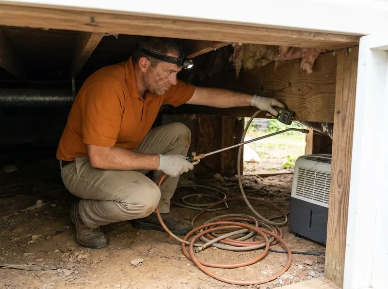 Crawl Space Pest Defense & Moisture Remediation in Sandston, VA